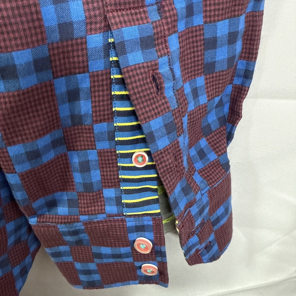 Robert Graham Infrared Long Sleeve Button Down Tailored Fit Shirt 2XL - Picture 5 of 14